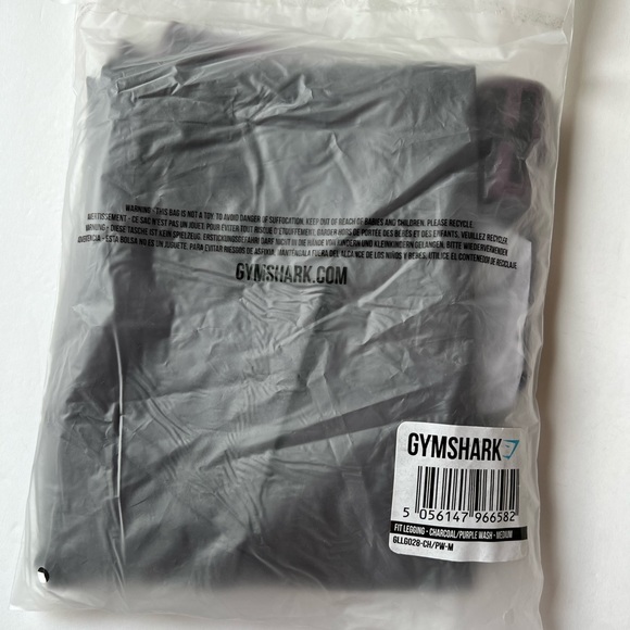 Gymshark Fit - Charcoal/Purple Wash - Seamless Leggings - M - NWT - Picture 4 of 6